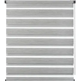 GARDINIA Doppelrollo de Luxe 160 x 180 cm grau