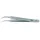 C.K Tools Präzisionspinzette Spitz, gebogen, fein 105 mm Silber