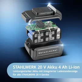 STAHLWERK ASB-20 ST inkl. 1 x 4,0 Ah + Koffer + Magnet-Armband