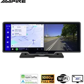 Ampire Smartphone-Monitor 25.4cm (10'') mit Apple CarPlay, Android Auto, Dashcam, Rückfahrkameraeingang