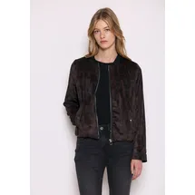 street one studio Damen, Gemusterter Velours Blouson - 38