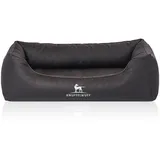 Knuffelwuff Hundebett Madison M-L 85 x 63 cm schwarz