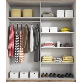 INOSIGN »Galaxy Kleiderschrank, Wäscheschrank 200, 220 oder 270cm breit«, INKLUSIVE kompletter Innenausstattung, Metallgriffe und Glasfront