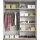 INOSIGN »Galaxy Kleiderschrank, Wäscheschrank 200, 220 oder 270cm breit«, INKLUSIVE kompletter Innenausstattung, Metallgriffe und Glasfront
