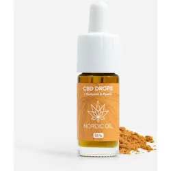 Nordic Oil CBD ÖL (15% / 1500mg) mit Kurkumin und Piperin 10ml Flasche