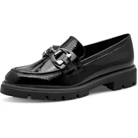 Marco Tozzi Damen Loafer ohne Absatz Vegan mit Schnalle,