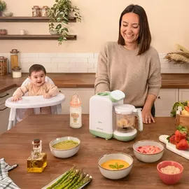 Cecotec Küchenroboter für Babys - Nana BabyCare FoodProcessor. Kocht, püriert, sterilisiert und erwärmt Babyflaschen, BPA-frei, geeignet Obst, Gemüse und Fleisch, Rezeptbuch