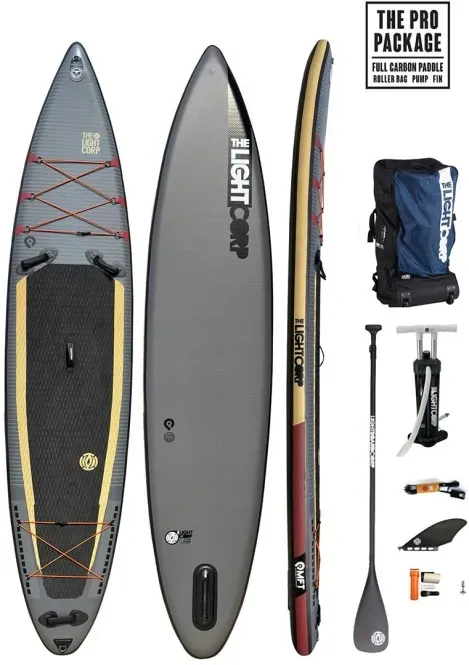 LIGHT PLATIN TOURER 12.6x30 SUP 2026 inkl. 3PC CARBON ENDURANCE RACE Paddel
