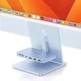 Minisopuru iMac Zubehör – USB C Hub für iMac 24 Zoll 2021/2023/2024, iMac USB Hub für iMac M1/M3/M4, iMac USB Adapter mit 10Gbps für iMac 24 Zoll und Studio Display 27 Zoll, Blau (ohne SSD Hafen)