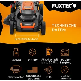 FUXTEC FX-E2RM46 inkl. 2 x 4,0 Ah