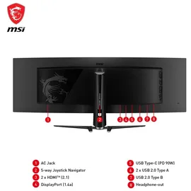 MSI MPG 491CQPDE QD-OLED 49" schwarz