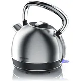 Arendo Wasserkocher Retro 1,7 l Silber