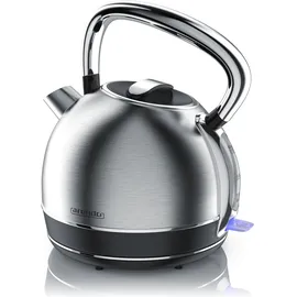 Arendo Wasserkocher Retro 1,7 l Silber