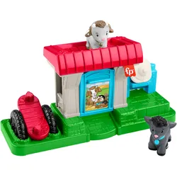 Fisher-Price Little People Spielset Mein erster Baby-Ziegenhof für Kleinkinder mit 3 Teilen