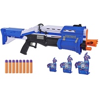 Nerf TS-R Blaster und Llama Ziele – Pump-Action Blaster, 3 Llama Ziele und 8 Nerf Mega Darts – Für Kinder, Jugendliche und Erwachsene