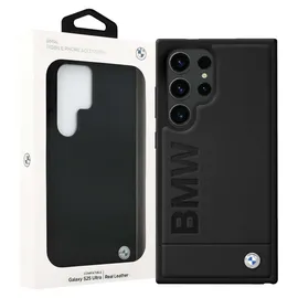 BMW Galaxy S25 Ultra Lederhülle schwarz
