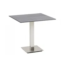 Niehoff Bistro Tisch quadratisch 68x68cm, HPL Beton-Design