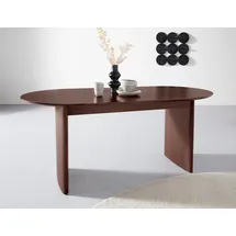 LeGer Home by Lena Gercke Esstisch "Melinda, TOPSELLER, OTTOs Choice", braun, B:180cm H:77cm T:90cm, LEGER HOME BY LENA GERCKE, Tische, Runde Esstische Esstisch Holz-Esstische, aus massivem Eschenholzfurnier, in zwei Breiten erhältlich