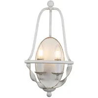 Elstead Lighting Elstead Quoizel Bradbury Kerzenwandleuchte Antik Weiß
