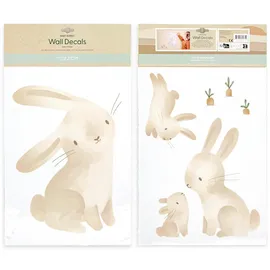 Little Dutch WD340023 Wandsticker/Wandaufkleber Baby Bunny - Newborn Naturals