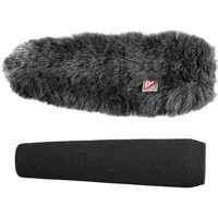 Rycote 055210 ME66 Windschutz für Shotgun-Mikrofone, Schaumstoff und Fell, 18 cm