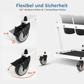 M MCombo Patientenlifter Aufstehhilfe Bett Senioren, Pflege & Hilfsmittel Transferhilfe 180KG, Gehhilfe Rollstuhl Sta447