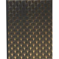 Exacompta Gästebuch, 100 Seiten, Goldschnitt, Néo Déco - Schwarz - 47985E