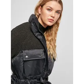 URBAN CLASSICS Sherpa Mix Puffer Jacke Black M