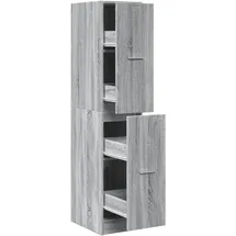 vidaXL Apothekerschrank Grau Sonoma 30 x 41 x 144,5 cm Grau