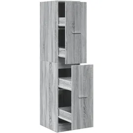 vidaXL Apothekerschrank Grau Sonoma 30 x 41 x 144,5 cm Grau