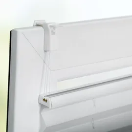 K-HOME Plissee Farbverlauf Sunrise 55 x 130 cm grau/weiß