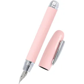 ONLINE USV-Systeme Online Füller Highway Rose I Füllfederhalter in Pastell-Rosa mit Iridium-Feder M I Für Standard-Tintenpatronen & Konverter I Ergonomischer Füllhalter für Kinder & Erwachsene