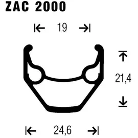 GURPIL zac 26 9x135mm silber schwarz ́ V-Brake