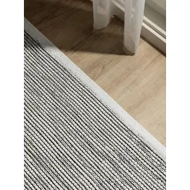benuta Ron Handwebteppich 300 x 400 cm Beige/Schwarz
