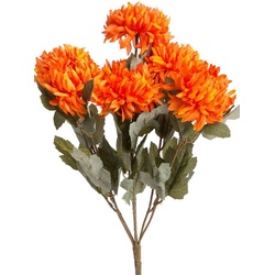 Kunstblume Chrysanthemenstrauß Chrysantheme, Botanic-Haus, Höhe 44 cm orange