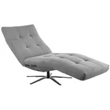 KAWOLA Relaxliege LETICIA motorisch mit Akku Feincord grau