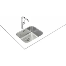 Teka Bet 50.40.20 Plus rechts Aufsatzwanne Edelstahl Handbetätigung 500 x 400 mm