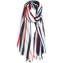 COLLEZIONE ALESSANDRO Schal Cannes breit, mit maritimen Streifen