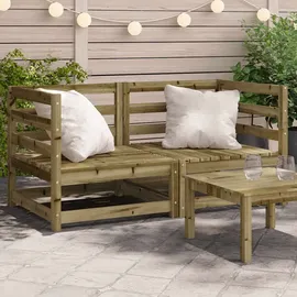 vidaXL Gartensofa 3-Sitzer 0 x 0 x 0 cm Braun