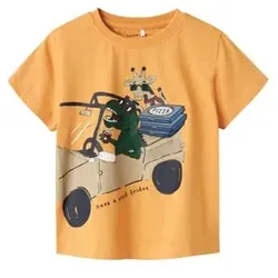 name it T-Shirt Nmmbrett Gold Earth, 110