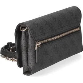 GUESS Noelle Xbody Flap Organizer Coal Logo
