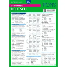 Pons Grammatik auf einen Blick Deutsch