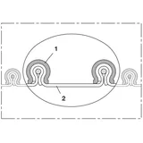 NORRES Absaug- und Gebläseschlauch CP SIL 460 60mm/72mm 6m