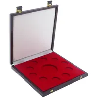 Münzkassette aus Holz 10 x 34 mm 1 x 72 mm Münzen Münzbox Etui Kassette Box