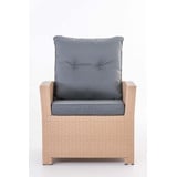 CLP Fisolo Loungesessel sand/eisengrau