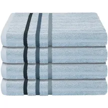 SCHIESSER Uncover Handtuchset 50 x 100 cm hellblau 4 St.
