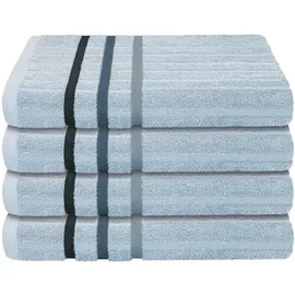 SCHIESSER Uncover Handtuchset 50 x 100 cm hellblau 4 St.