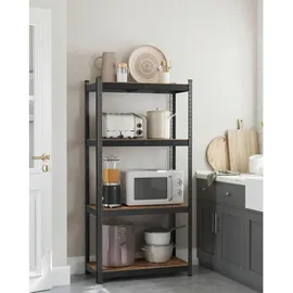 Songmics Schwerlastregal Holzwerkstoff 80 x 160 cm braun/schwarz