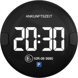 OOONO P-DISC NO2 DARK: Elektronische Parkscheibe mit automatischer Parkzeit-Einstellung