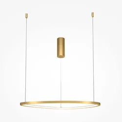 Hängeleuchte Esszimmerlampe Pendelleuchte LED Aluminium messing Ring Design